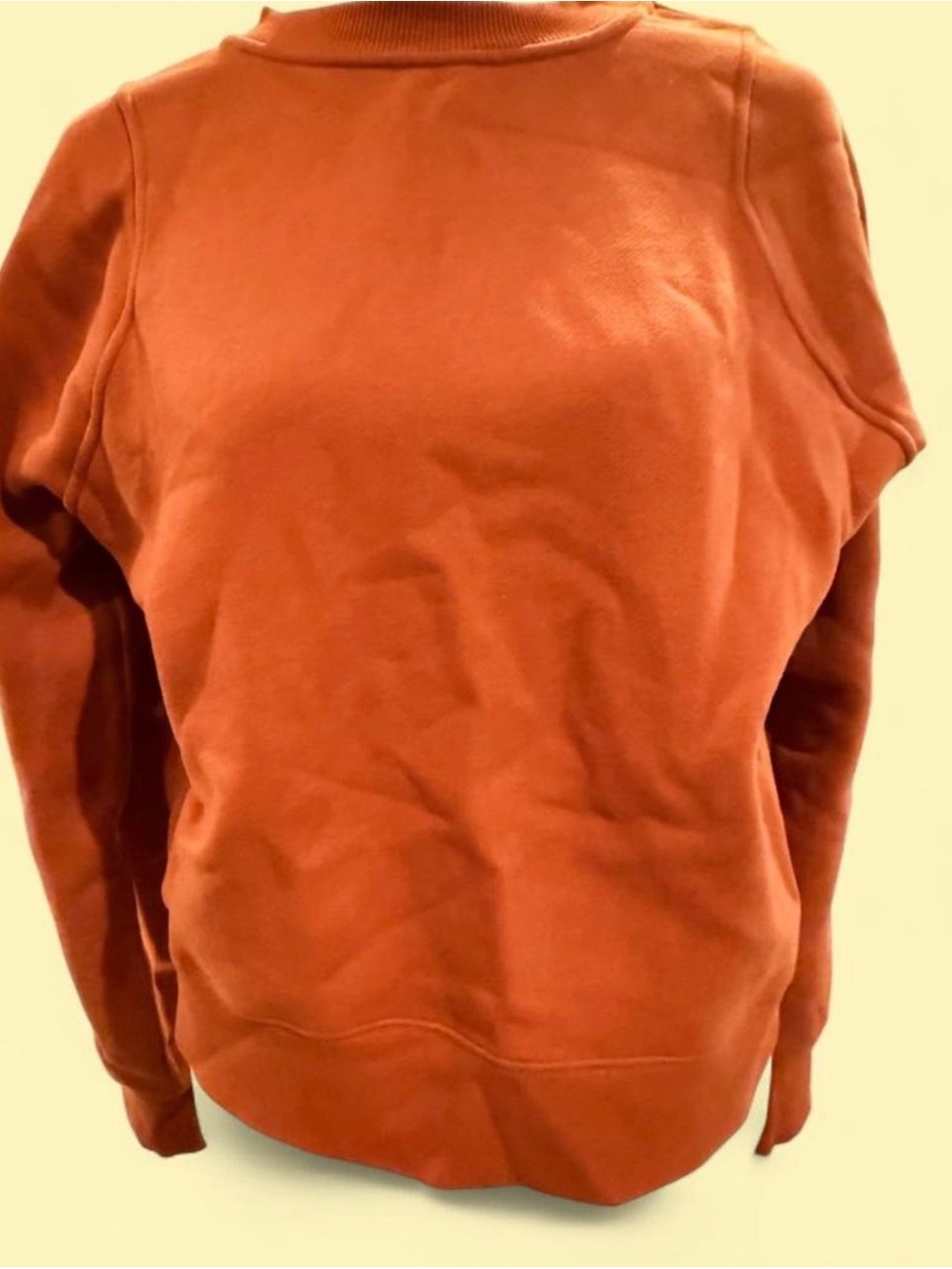 Lululemon Women's Orange Crewneck Sweatshirt
No tag